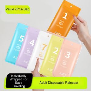Waterproof Jacket Long Rain Poncho Cycling Full Body Protection Against Heavy Rain Split 7pcs Comfort
