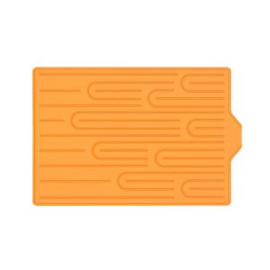 ZGNAY MALL Heat Resistant Silicone Drain Mat Flexible Thick Non-Slip Dish Drying Pad Worktop Organizer Drainage Function Kitchen Sink Mat Kitchen