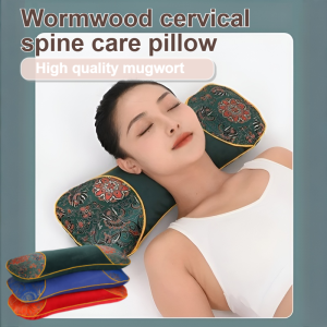 Heating Mugwort Neck Pillow Sleep-aiding Soothing Moxibustion Pillow Neck Support Sleep Pillow