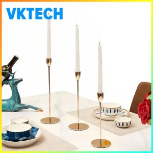 Small Flameless Candle Holder European Design Perfect for Table Centerpieces and Home Decoration