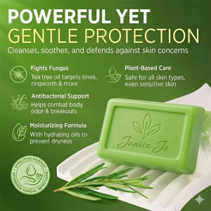 Australian Tea Tree Oil Soap Antibacterial Men Anti Itch Soap Loravey Anti Fungal Soap Odour