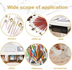 Fans tone Under Desk Transparent Drawer Organizer Desktop Pencil Tray Pen Memo Stationery Storage Box Invisible Office Kitchen Organizer Small Hanging Hidden Dust-Proof Shelf