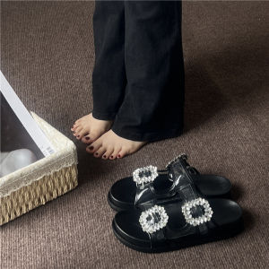 IELGY Internet celebrity slippers womens new platform French fashion in summer