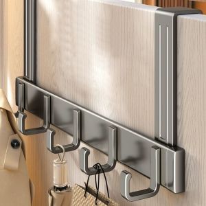 MACRAMEX Space-Saving Over Door Hook No Drill Rust-proof Door Hanger High Quality Heavy Duty Bag Holder Kitchen Bathroom Accessories