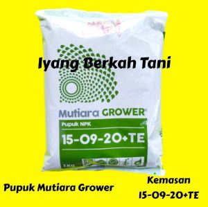 PUPUK NPK GROWER 15-09-20+TE MUTIARA MEROKE KEMASAN 1 KG pupuk