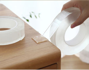 [Timmo House]1M/3M/5M Ultra-strong Double Sided Tape Transparent Nano Tapes Waterproof Wall Sticker  Strong Traceless Non-Marking Adhesive Tapes for Bathroom Kitchen