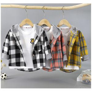 Pocket Casual Clothing for Kids: Cotton Casual Hoodie Jacket & Button Jacket