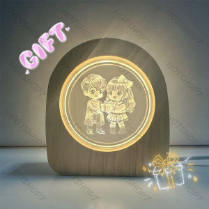 ⚡ใหม่ พร้อมส่งในไทยโคมไฟคริสตัลโคมโคมไฟตกแต่งห้องนอน โคมไฟหัวเตียง3D LED NC