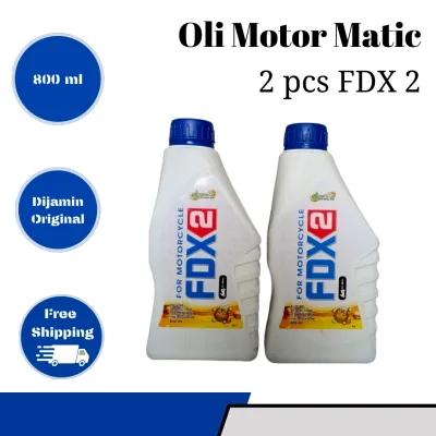 Paket 2 botol Oli FDX 2 Defas Untuk Motor matik