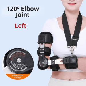 ERYRG Breathable Elbow Joint Fixation Brace Removable Adjustable Arm Braces Support Splint Orthosis Durable Ergonomic Hinged Shoulder Arm Sling for Arm