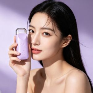 ERYRG Quick Heating Electric Eyelash Curler Handheld Long Lasting Rechargeable Eyelash Curler Stable Curled Lash USB Charging Heated Lash Curling Tool Daily Use