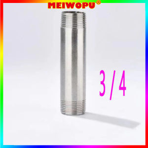 304 Stainless Steel Pipe Water Pipe Fittings 1/4 3/4 1/1 Extension Joint Double Wire Direct Wire