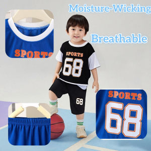 AILEBE Kids Sets Soft Breathable Moisture-Wicking Fabric Simple Stylish Design Easy To Match Quick-Dry Sports Activewear  For Boys Girls 1-6 Y