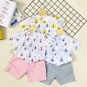 Setelan Kemeja Anak Laki-Laki KAKTUS 1-4 Tahun / Baju Anak Cowok Berkualitas