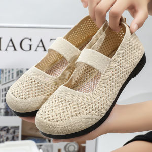 IELGY New Flat Casual Breathable Womens Cut-out Multi-color Cloth Shoes