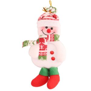 ORIGE HOUSE Party Supplies Santa Claus Snowman Elk Bear Hanging Decorative Plush Cute Toy Doll Ornaments Christmas Tree Decoration Christmas Pendant