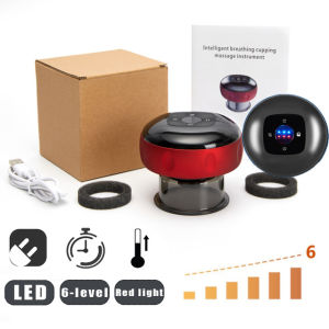 Smart Vacuum Cupping Body Massager Red Light Heating Therapy Cupping Slimming Vacuum Pressure Acupuncture Dampness Detox Back Body Massager  刮痧仪拔罐器