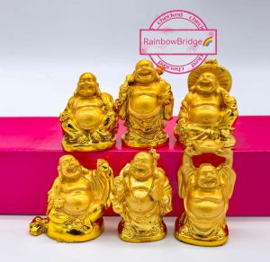 BUDDHA SET 6 PCS (GOLD-GREEN-LUMINOUS-SMALL)