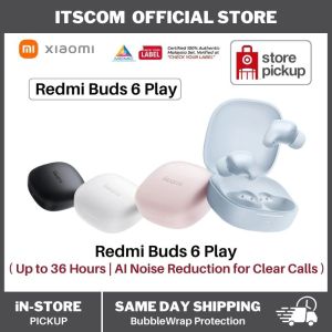 Redmi Buds 6 Lite / 6 Play | 12.4mm titanium-diaphragm | Up to 40dB wide frequency | Noise-Cancel