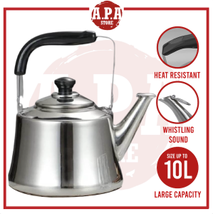 APA Whistling Kettle Stainless Steel Induction Stove Boiling Kettle Whistle Cerek Air Panas Berbunyi