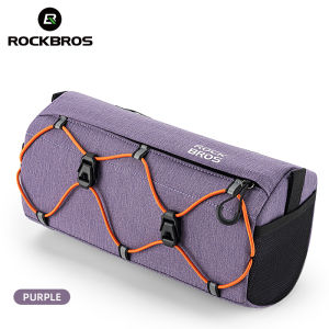 กระเป๋าแฮนด์จักรยาน ROCKBROS 2.2L กระเป๋าหน้าจักรยานเสือหมอบสูงสะท้อนแสงกระเป๋าสะพายไหล่มั่นคงสามมิติปรับระดับได้ MTB