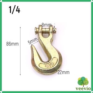 veevio ตะขอสับโซ่ 1ชิ้น  ตะขอยกของ ตะขอคาร์บอน สีเหลืองเป็น G70 ทนทาน แข็งแรง Lifting hook