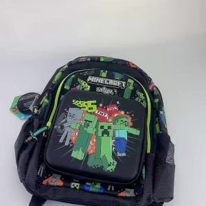 school bag boys childrens backpack Minecraft cartoon 3-5 years old 14 inch