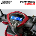 HONDA CLICK V3 GAUGE PANEL COVER GARNISH PROTECTOR FOR CLICK V3 MOTORCYCLE 1PC SPEEDMOTO C-9167 F-9690. 