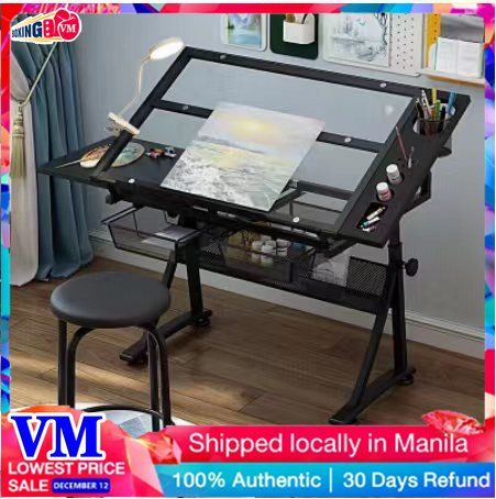 Boxing Vm Drafting Table Architecture Drafting Table with Stool Drawers ...