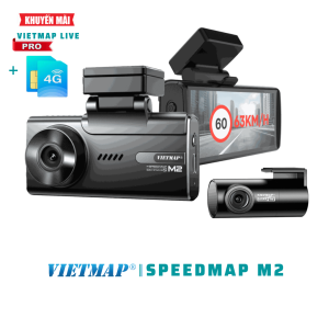 Camera hành trình Vietmap Speedmap M2 - Tặng Kèm Sim 4G 1 năm - Vietmap Live Pro - Hàng Chính Hãng