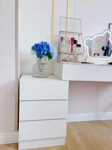 ALVIN Office Desk Dressing Table Study Table Storage Cabinet With Drawers Integrated Storage