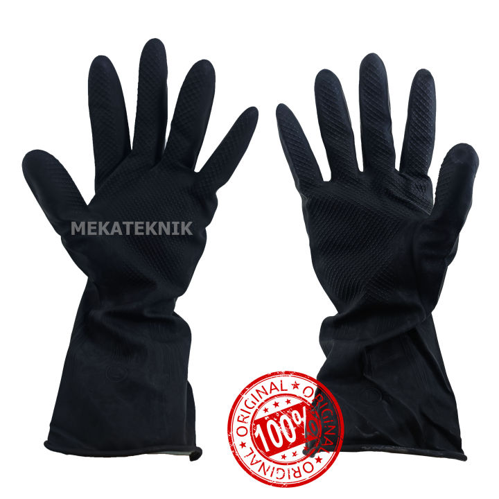 SARUNG TANGAN KARET LATEX HITAM TEBAL CAMEL LATEX GLOVES