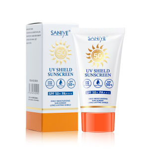 SANIYE【BPOM】Sunscreen SPF50 Tabir Surya Menyamarkan Pori - Pori  Dan Anti Penuaan Sunblock 50ML R1213