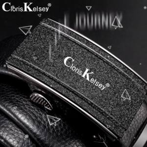 Genuine leather mens belt top-layer cowhide belt with matte buckle comes in a gift popular belt supports drop shipping