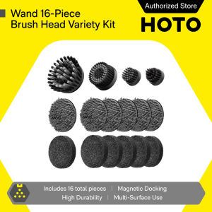 HOTO Wand 16-Piece Brush Head Variety Kit