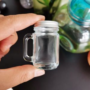 3PCS 35ml Mini Cold Extraction Mason Glass with Lid Small Sealed Jar Espresso Liquid Sub-package Jar