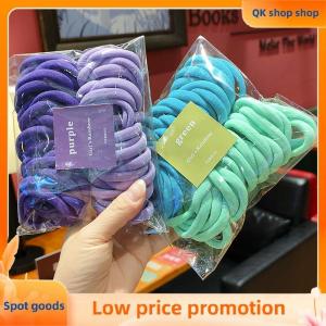 ✨QK shop✨ 50pcs Set Elastic Hair Bands Girls Hair Accessories Colorful Nylon Headband Kids Scrunchie Gift