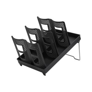 ELITEDEALSHUB Adjustable Disposable Cup Storage Holder Plastic Space Saving Foldable Paper Cup Holder Portable Paper Cup Dispenser Rack for Kitchen Storage Organization