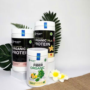 Combo 2 Sữa Hạt Organic Protein Plus Tặng 1 Fiber Organic - Việt Nhật Nutrition