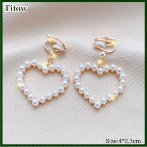 Fitow Fashion Tassel Ear Clip Non-Pierced Female Korean Temperament Earrings Super Fairy Drop Earrings Jewelry