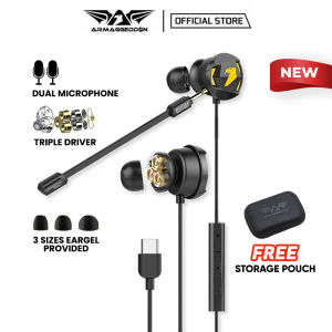 Armaggeddon WASP-7 PRO 3D Gaming Earphones Type C with Triple Neodymium Driver and Mic