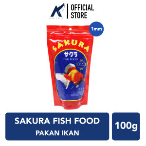 SAKURA FISH FOOD 1 MM Pelet-Pellet-Makanan Ikan Hias Koki-Koi-Komet-Cupang-Neon-Manfish-dll 100 gram