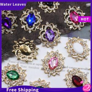 [Water]Hot Sale Freeshipping 27x31Mm Hình Bầu Dục Nước Kim Cương Hợp Kim Hoa Tấm Trang Sức Phụ Kiện Tự Làm Wedding Dress Bow Mũ Nón Trang Sức Phụ Kiện