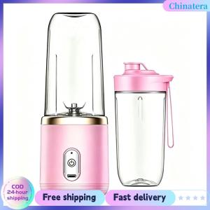 [Chinatera Flagship Store] Electric 6 Blades Juice Blender with Sports Cup Rechargeable Ice Crush Cup Multi-Function Juice Mixer Maker for Outdoor Travel