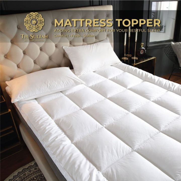 MATTRESS TOPPER SEJUK TEBAL EMPUK THE SULTAN SULTERA Lazada