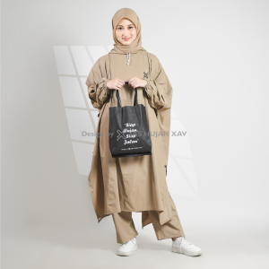 Jas Hujan Ponco Kelelawar Jumbo Dewasa Pria Wanita Bahan PVC Tebal Elastis Kuat Anti Rembes by XAV