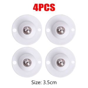 4 cái đa năng tự dính Caster thép không gỉ phổ thông ròng rọc 360 ° xoay tủ thùng rác di động con lăn