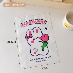 Travel Ziplock Pouch Storage Packaging Bag Plastic Seal Zip Lock Kantong Penyimpanan Serbaguna Tempat Penyimpanan Pakaian Motif Kartun