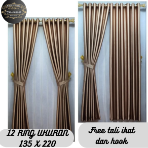 Gorden Polos Embos Semokring Minimalis Kain 100% Blackout Import Super Tebal Halus Dan Glossy