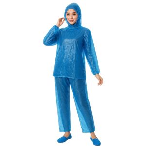 Jas Hujan Warna Setelan Lengan Karet (Jaket Celana) Mantol Jas Hujan Dewasa 3 Warna Setelan